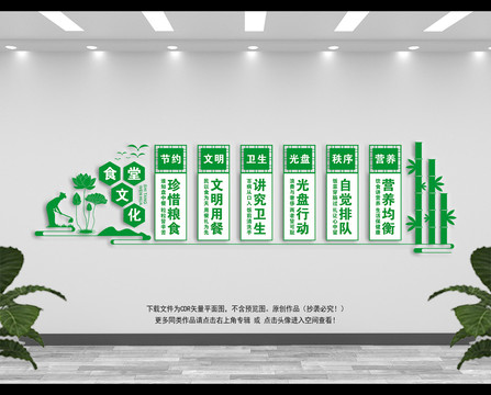 食堂文化墻