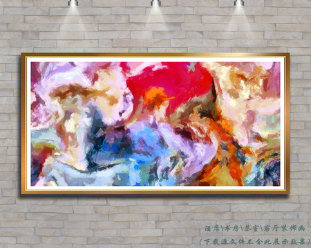 玄關(guān)抽象油畫
