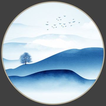 新中式山水畫