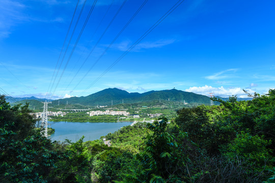 淘金山眺望深圳第一峰