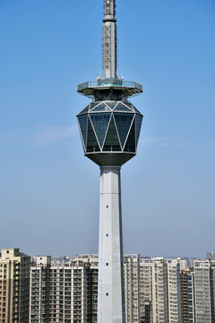 西安陕西电视台城市建筑风光