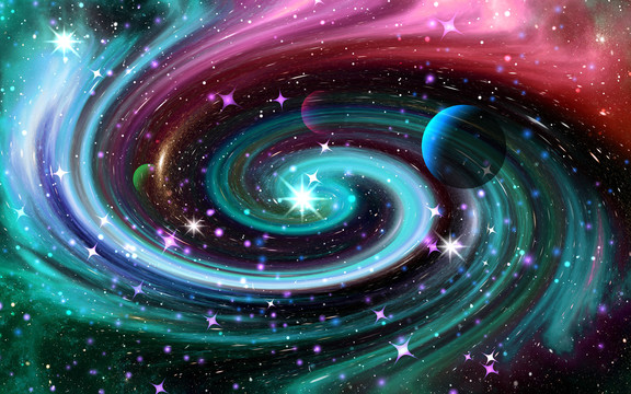 星空宇宙藍(lán)色星空婚禮