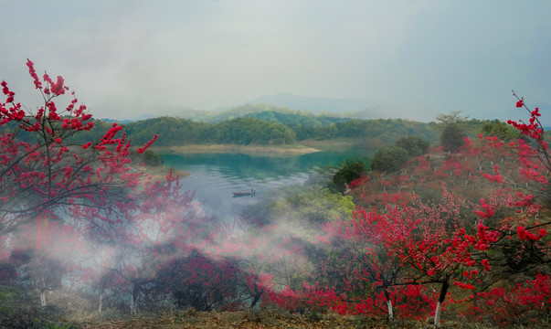 庐山西海桃花岛