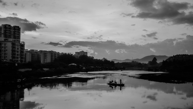 黑白风景