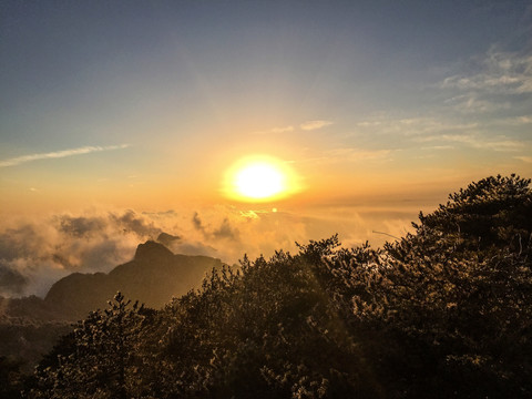 黄山日出