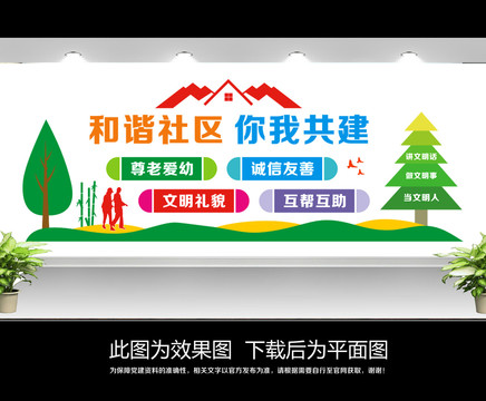 文明社區(qū)文化墻