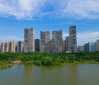 赣州中央公园天空湖景