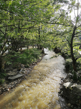 小河涨水