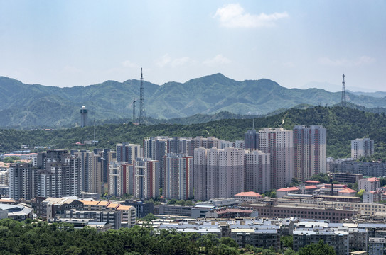 承德远山建筑风景