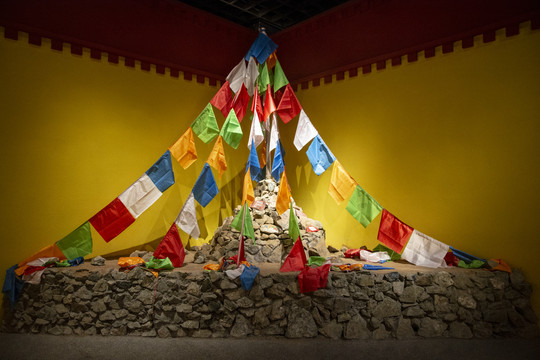 西藏经幡风马旗