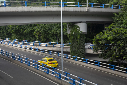 重庆高架桥街道景观