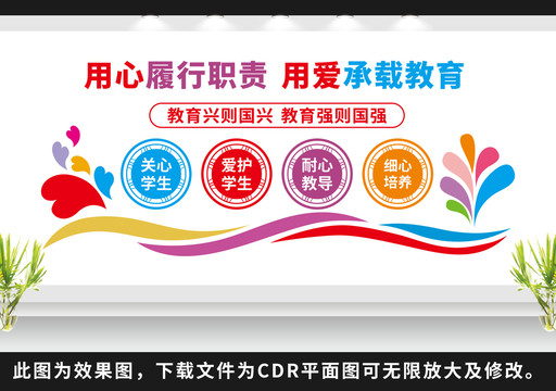 學校辦公室文化墻