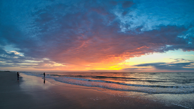 海边夕阳