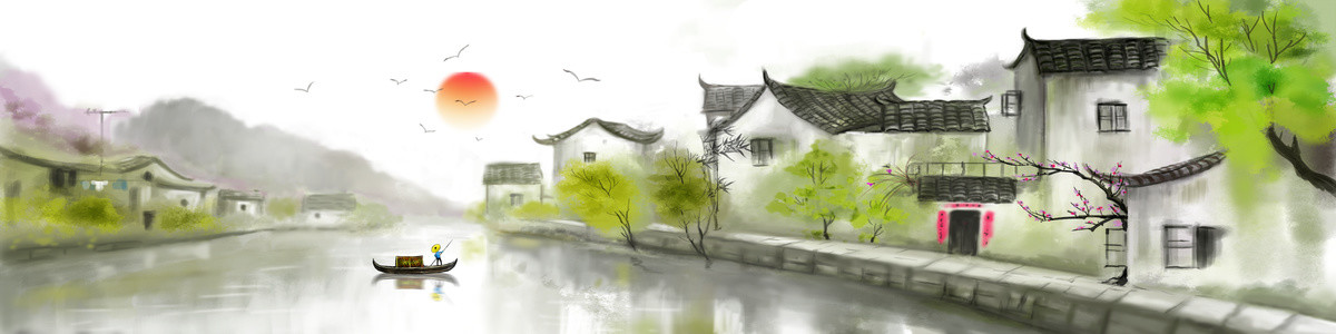 巨幅山水裝飾畫(huà)