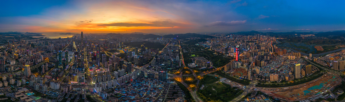 深圳福田CBD全景图