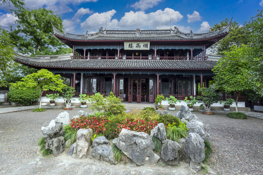 浙江嘉兴南湖景区烟雨楼