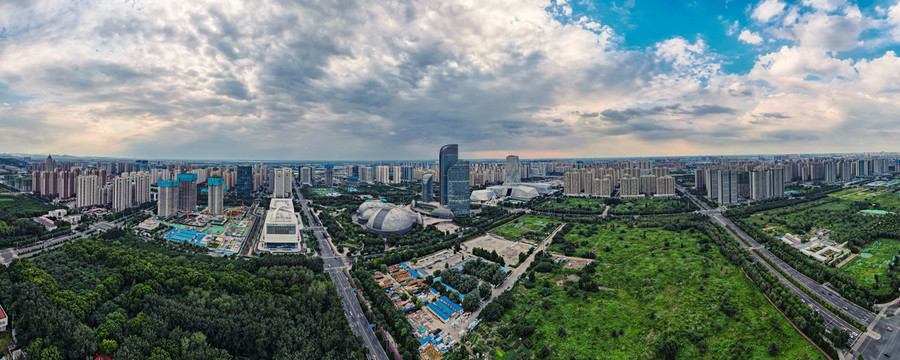 济南市三馆全景照片