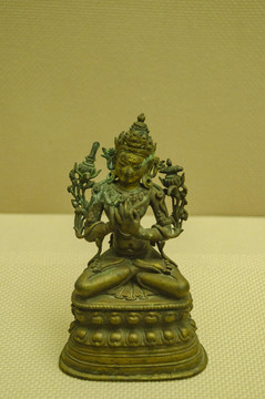 四川博物院馆藏文殊菩萨铜像