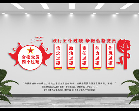 五個過硬形象墻