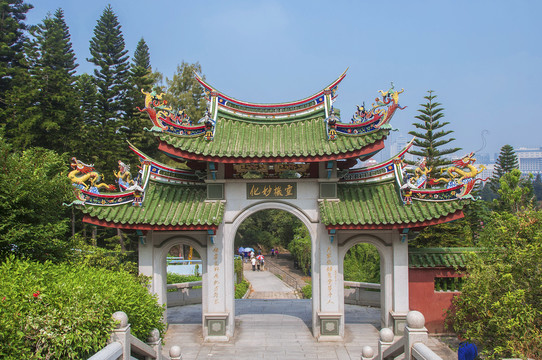 厦门天界寺景区大门