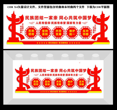 民族團(tuán)結(jié)文化墻