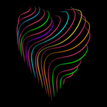 霓虹燈燈飾畫