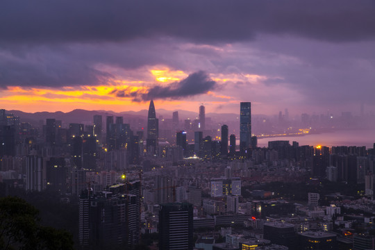 深圳湾日出