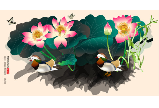 新蓮花壁畫(huà)