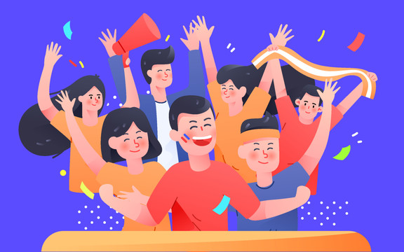 奧運會運動員體育比賽加油鼓勵