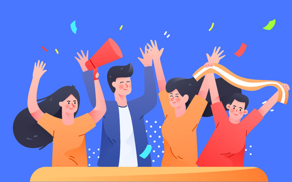 奧運會運動員體育比賽加油鼓勵