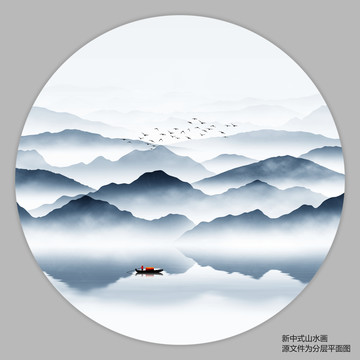 禪意山水畫
