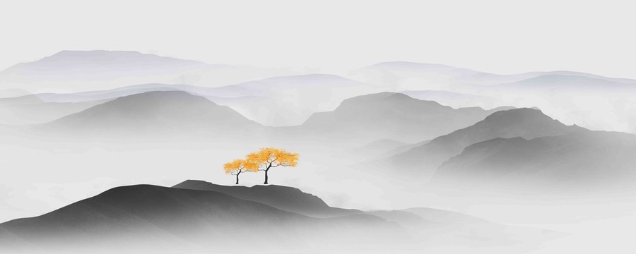 禪意山水畫