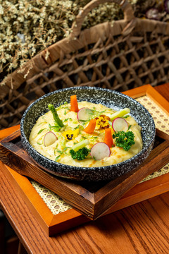 蔬菜焗土豆泥