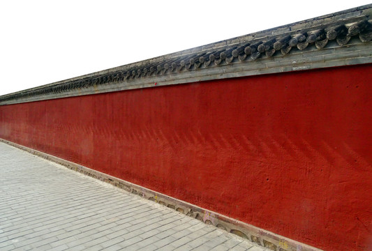 红色院墙