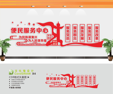 便民服務(wù)形象墻
