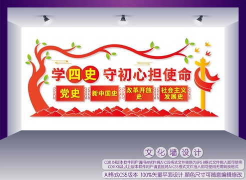 學四史文化墻