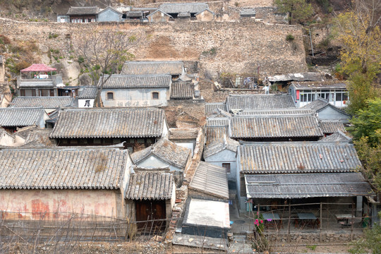 北京爨底下的古村建筑