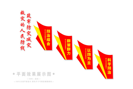 防災(zāi)減災(zāi)標(biāo)語樓梯文化墻