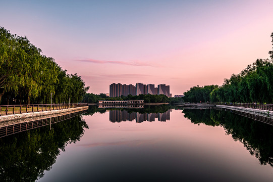 夏季的中国长春市长春公园风景