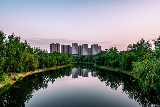 夏季的中国长春市长春公园风景