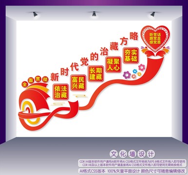 治藏方略樓梯文化墻
