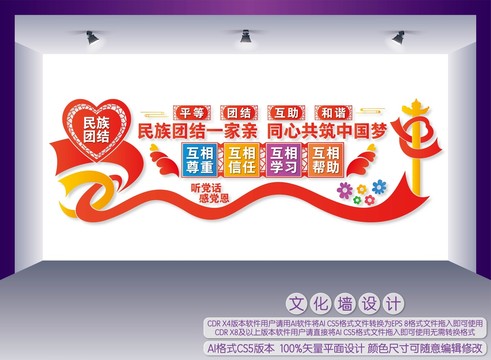 民族團(tuán)結(jié)文化墻