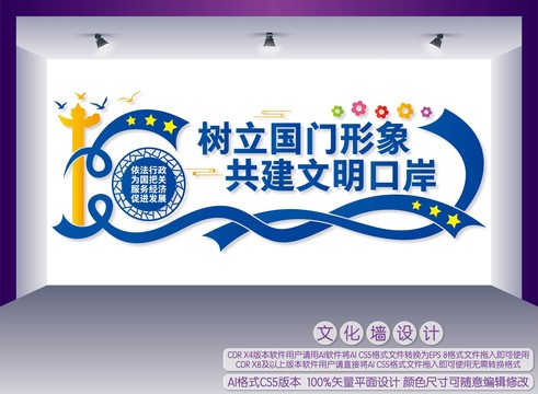 海關(guān)文化墻