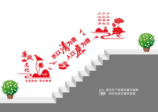 清廉樓道文化墻
