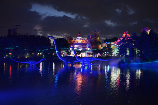 常州恐龙园夜景