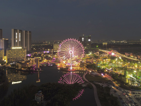 顺德华侨城欢乐海岸夜色