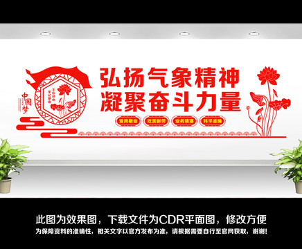 氣象工作精神文化墻
