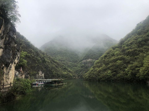 湖北十堰九龙瀑大峡谷瀑布风光