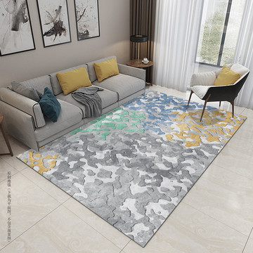 现代北欧几何地毯地垫