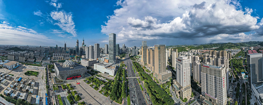 济南经十路CBD全景